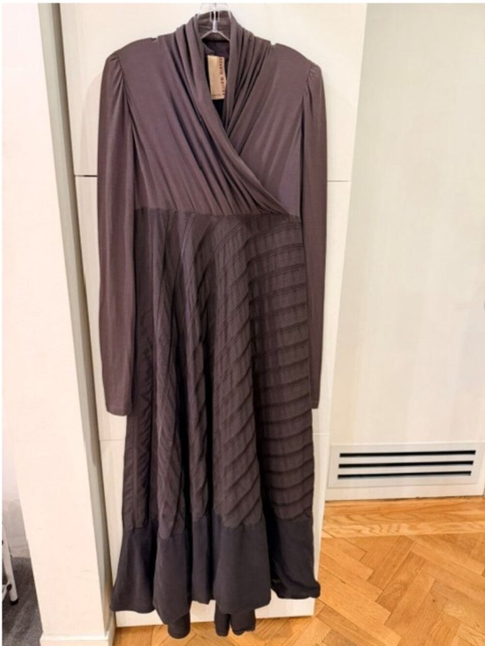 Antonio Marras Made in Italy Dress IT 42 (US 6)–Taupe Draped High-Low Dress